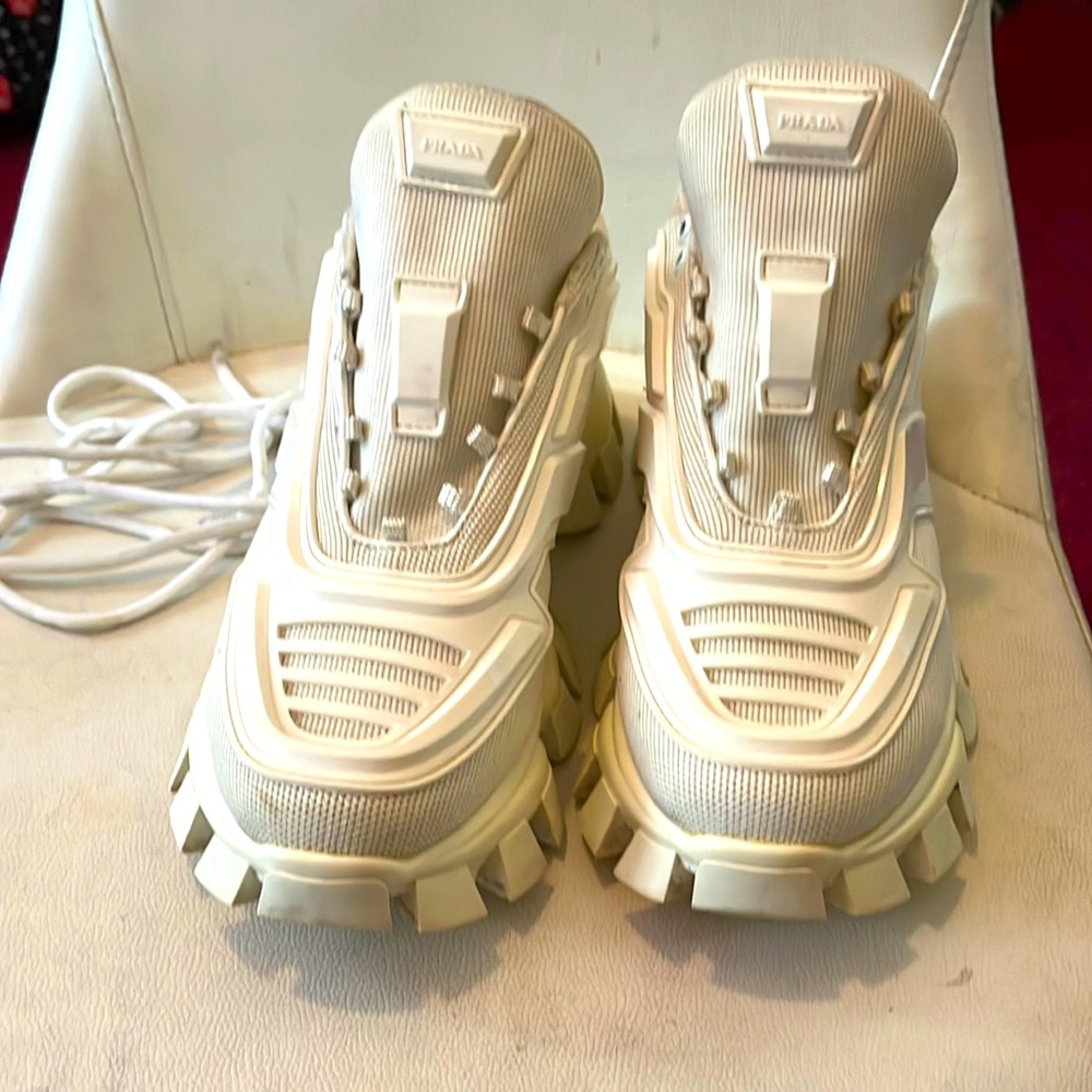 White Prada sneakers